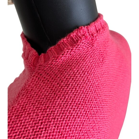 Vintage Pendleton 100% Merino Wool Short Sleeve Pink Knit Sweater Top SP - Picture 12 of 12